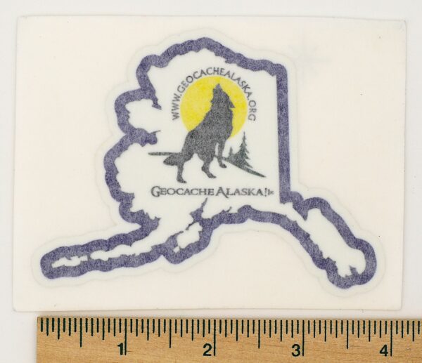 GeocacheAlaska! Lg Logo Sticker - Image 3