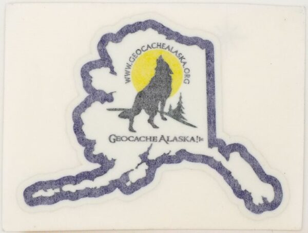 GeocacheAlaska! Lg Logo Sticker - Image 2